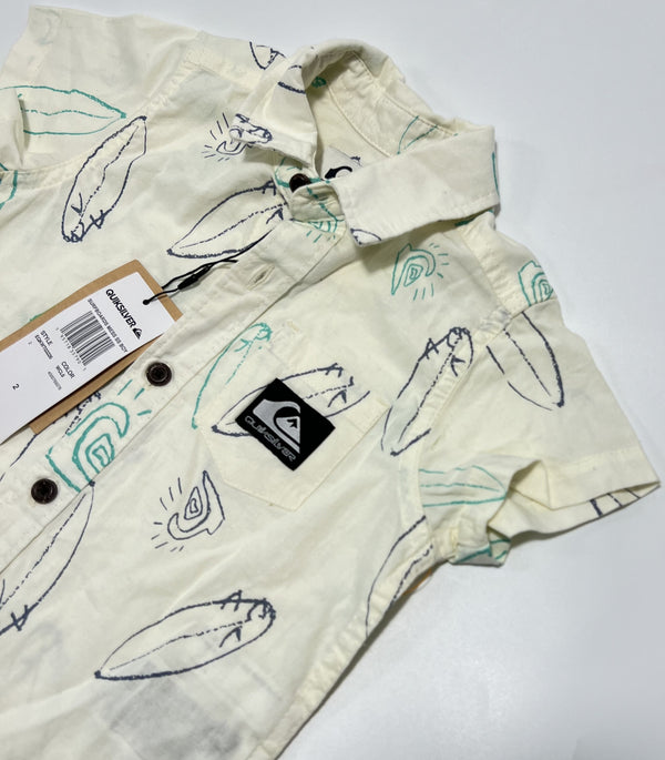 Quiksilver NWT Button Up Top - 2Y