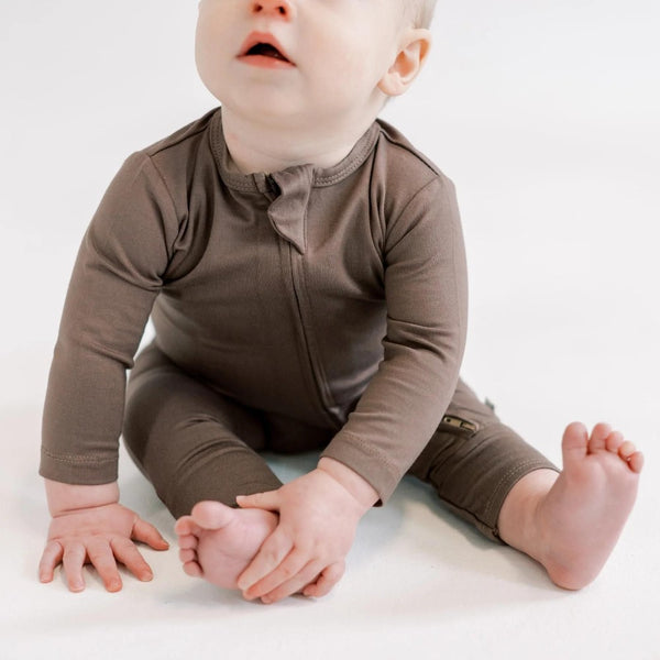 Little Lott - Bamboo Romper in Espresso