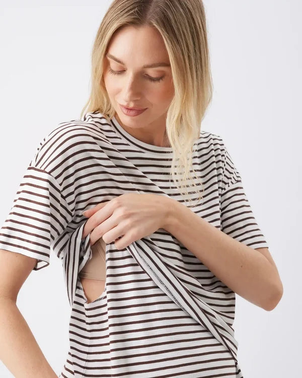 Ripe - Claudette Nursing Tee Chocolate