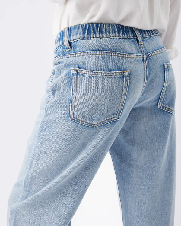 Billie Elastic Waist Jean - Light Wash