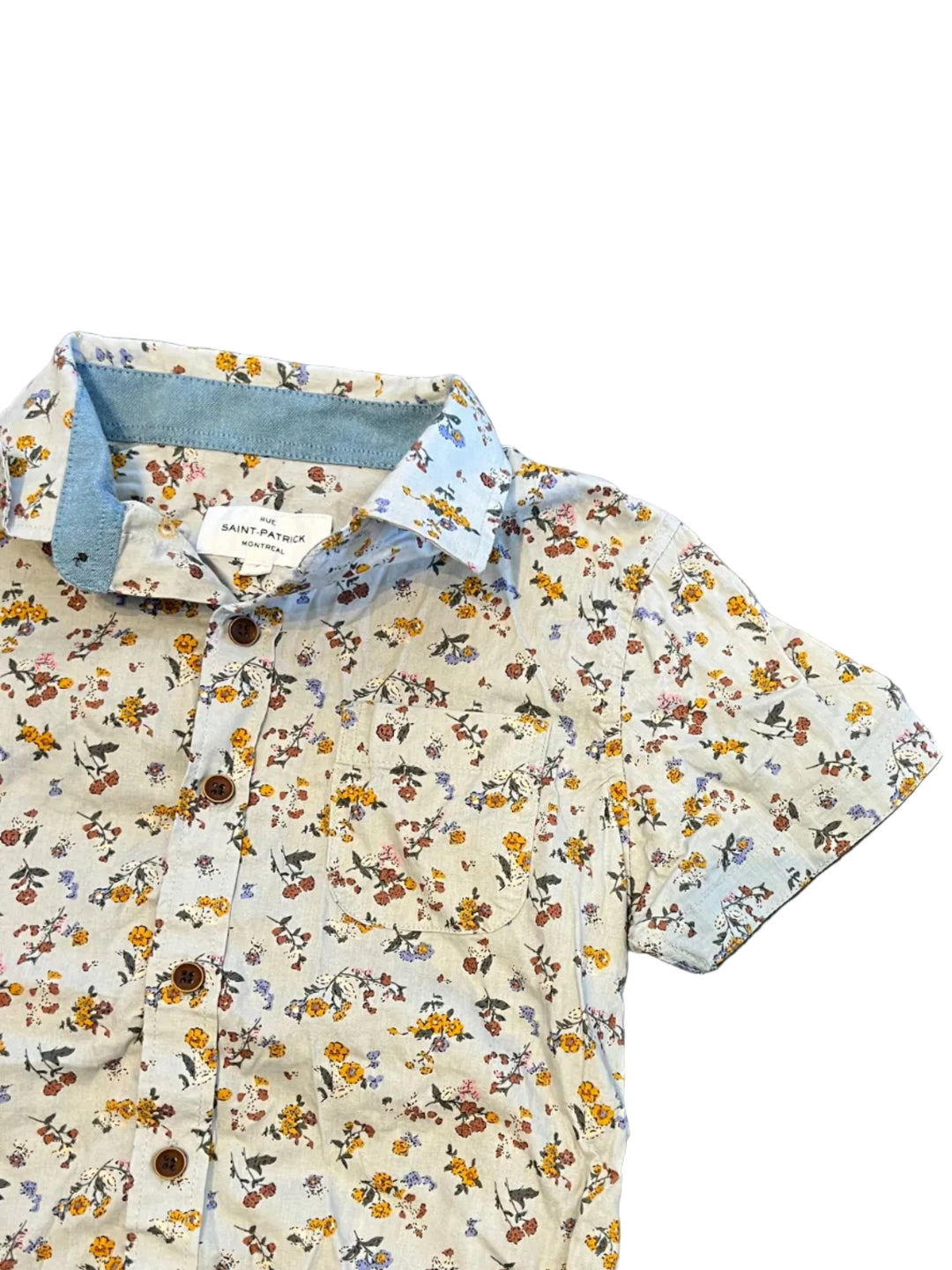 Saint Patrick Button Up Top - 8Y