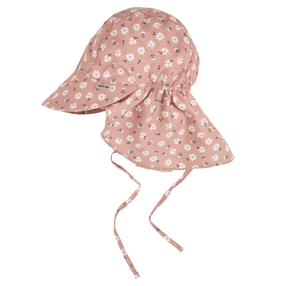 Petit Lem -  Ditsy Daisies Print Flap Hat