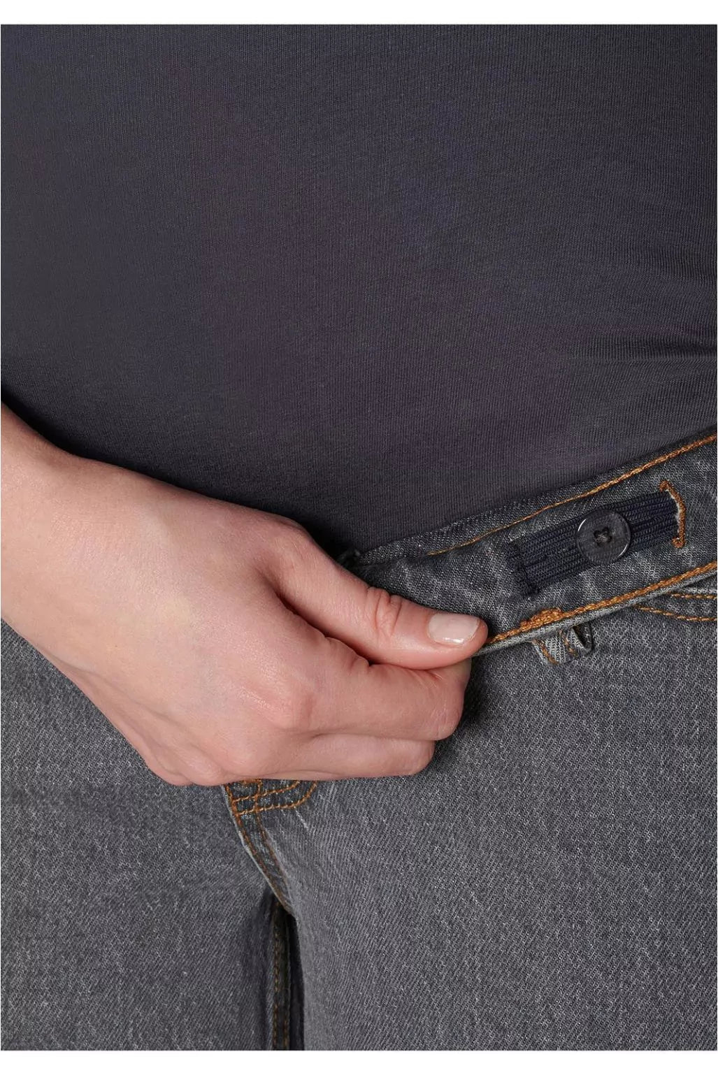 Wide Leg Lemi Jeans - Grey