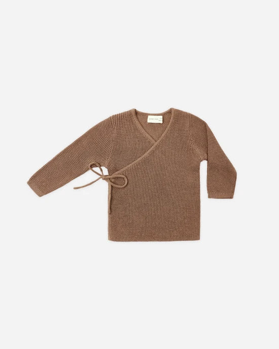Quincy Mae - Knit Wrap Top – Cocoa