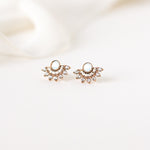 Load image into Gallery viewer, Nico Fan Earrings - White Opal

