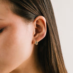 Load image into Gallery viewer, Clarice Huggie Hoop Earrings - Gold

