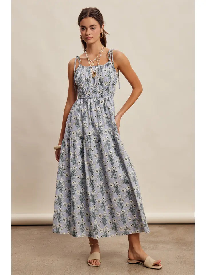 Bluebell Bloom Smocked Maxi Dress
