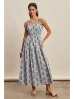 Load image into Gallery viewer, Bluebell Bloom Smocked Maxi Dress
