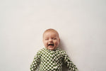 Load image into Gallery viewer, Bambi &amp; Birdie | Zipper Sleeper - GREEN CHECK
