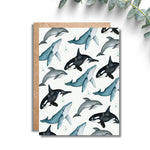 Load image into Gallery viewer, Whale Art Greeting Card
