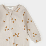 Load image into Gallery viewer, Birds Print on Orchard Tint Footed Sleeper
