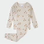Load image into Gallery viewer, Birds Print on Crème Infant PJ Set
