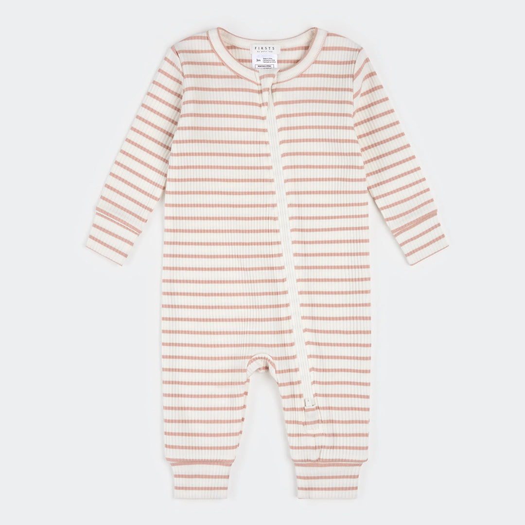 Rose Striped Modal Rib Sleeper