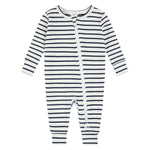 Load image into Gallery viewer, Navy Ribbed Knit Sleeper
