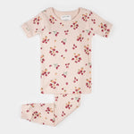 Load image into Gallery viewer, Strawberry Print on Soft Pink Ribbed PJ Set
