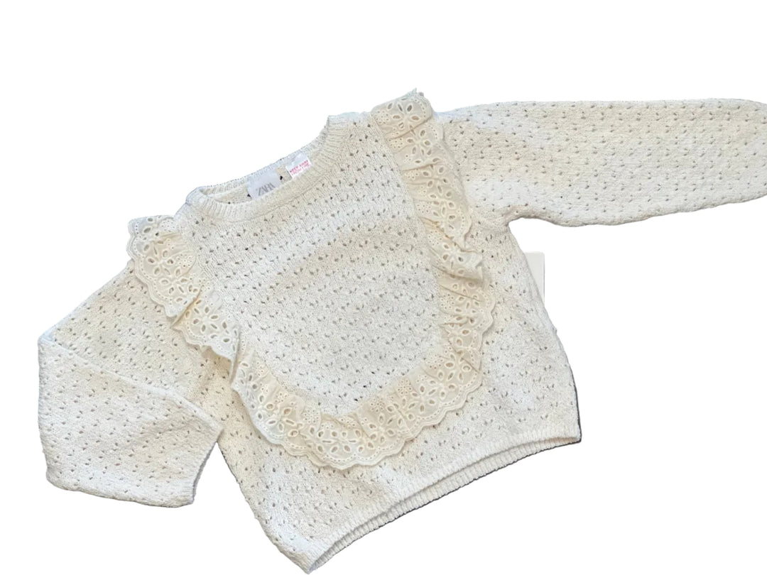 Zara Knit Crewneck Sweater - 3-4Y