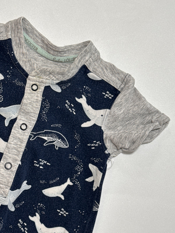 Loulou Lollipop SL Romper - 3-6M
