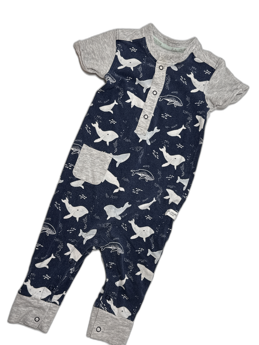 Loulou Lollipop SL Romper - 3-6M