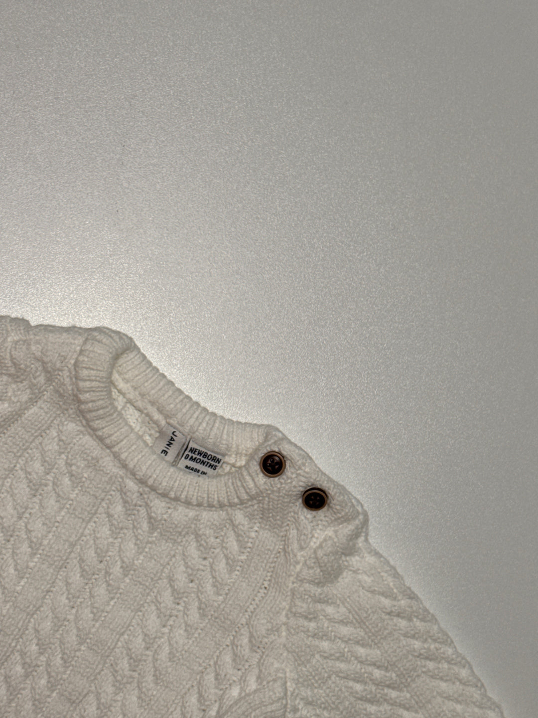 Janie & Jack Cable Knit Sweater - Newborn