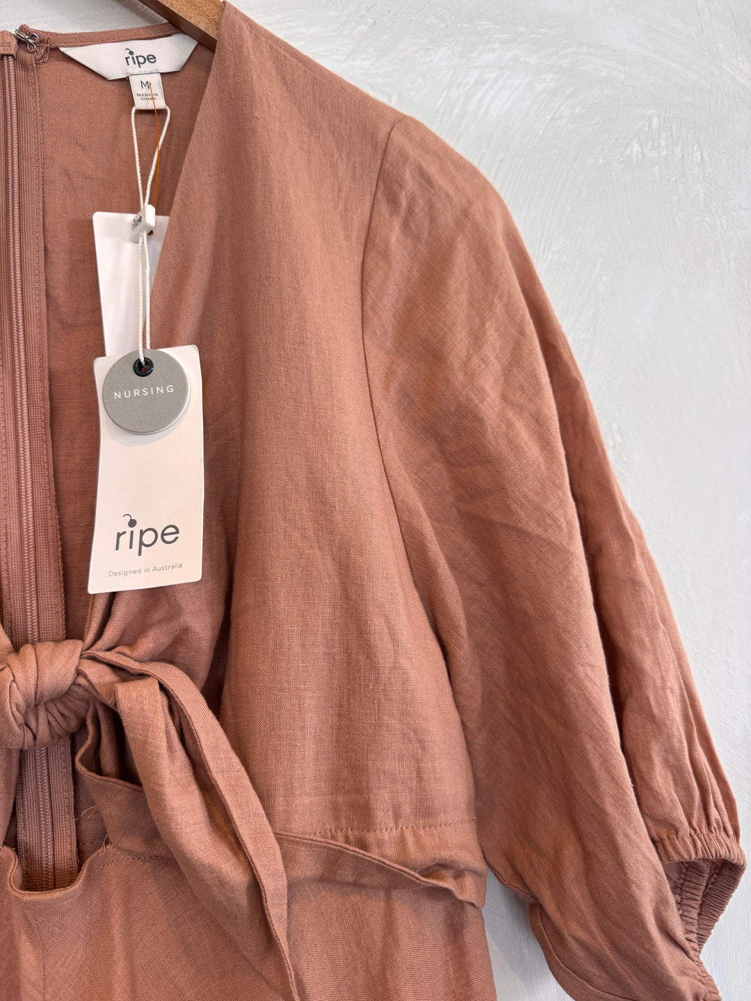 Ripe NWT Tie Front Dress - M