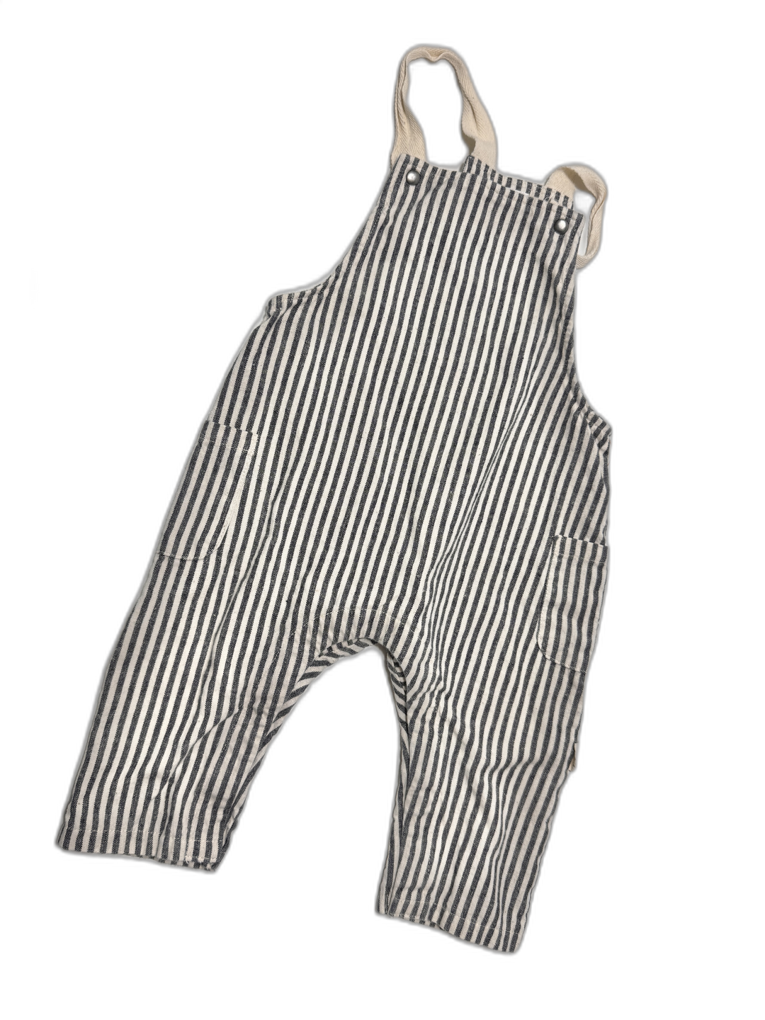 Greige Overalls - 6-12M