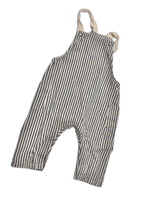 Load image into Gallery viewer, Greige Overalls - 6-12M
