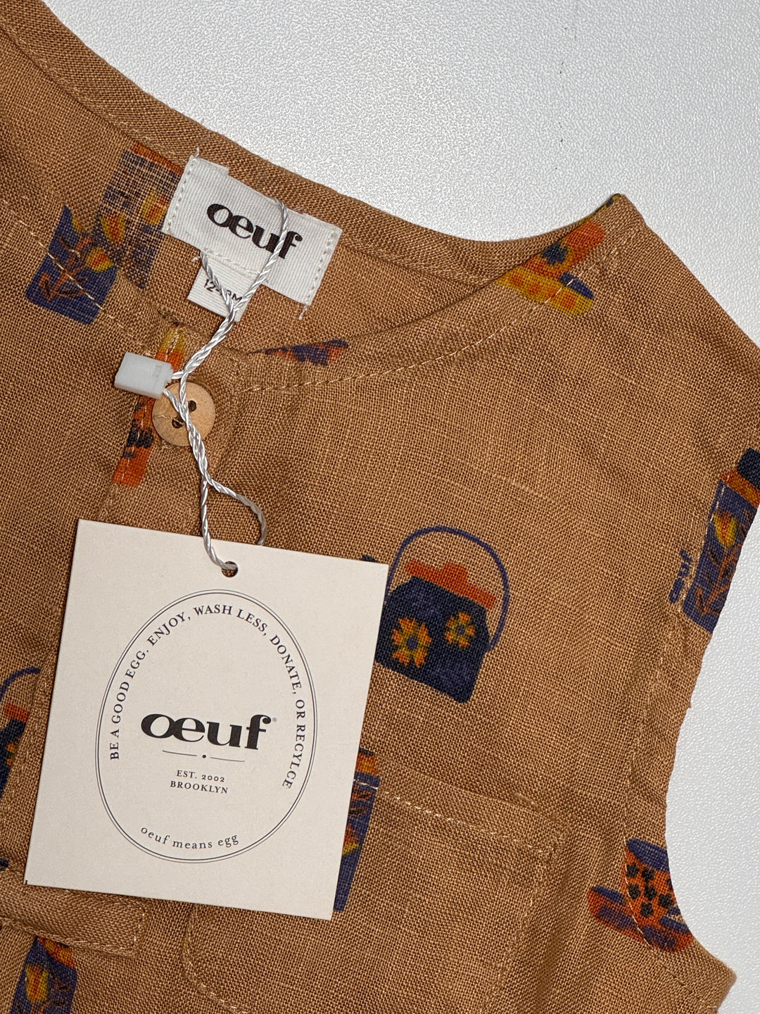 Oeuf NWT Linen Romper - 12-18M