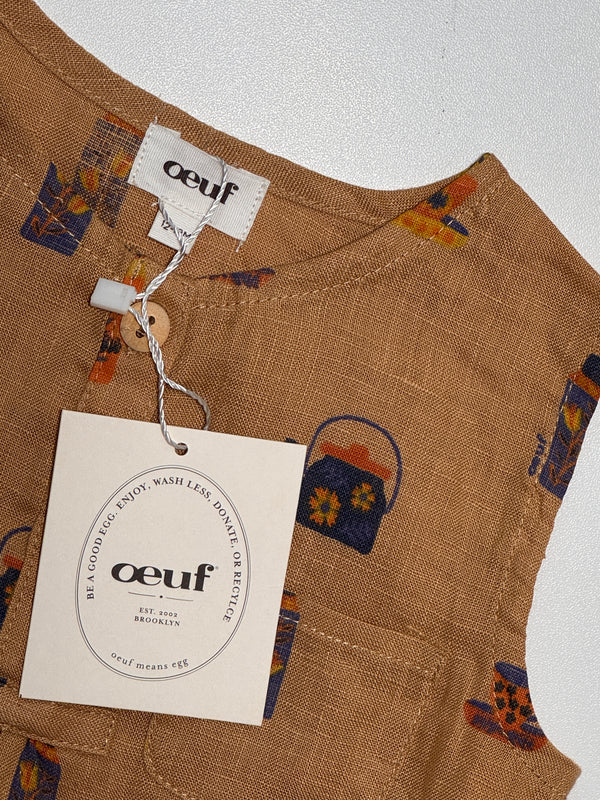 Oeuf NWT Linen Romper - 12-18M