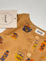 Load image into Gallery viewer, Oeuf NWT Linen Romper - 6-12M
