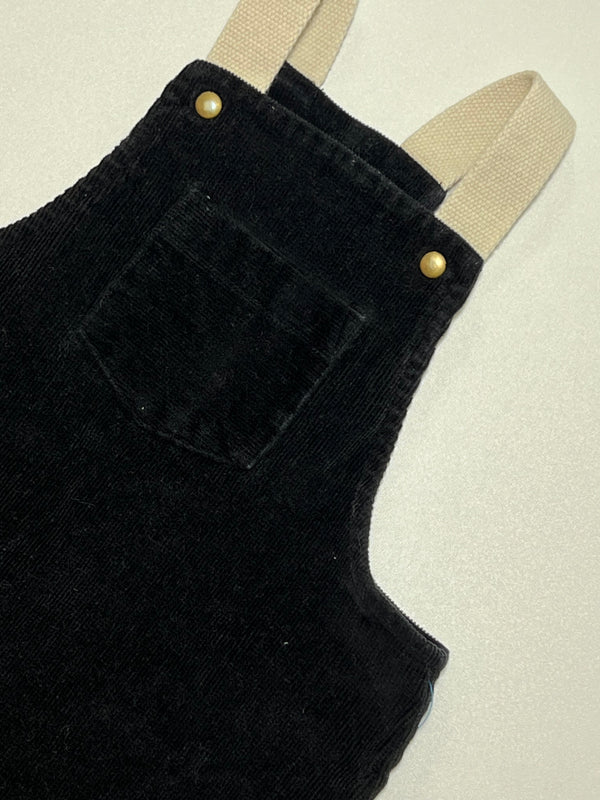 Greige Cord Overalls - 6-9M