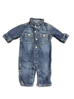 Load image into Gallery viewer, OshKosh Overall Romper Shorts - 3Y
