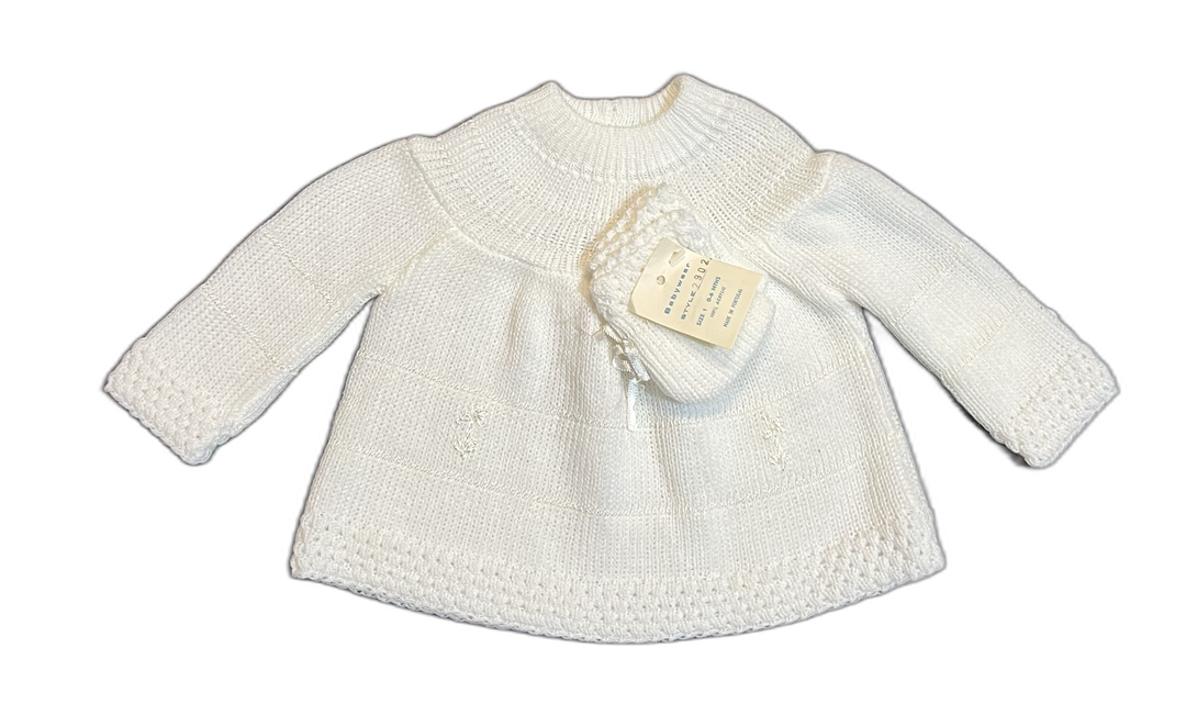 Baby Wear Vintage LS Knit Bootie Set - 0-6M