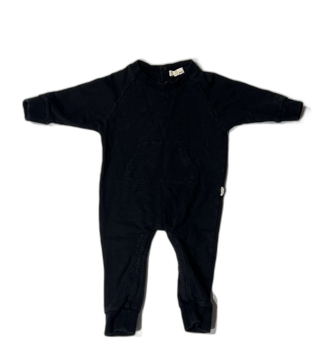 Greige Romper - 6-12M