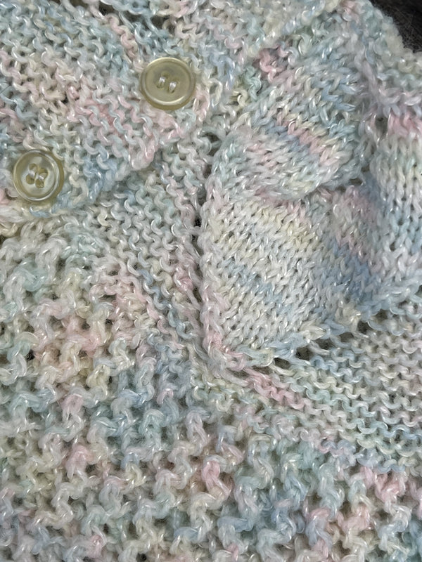 Handmade Cardigan + Booties - 3-6M