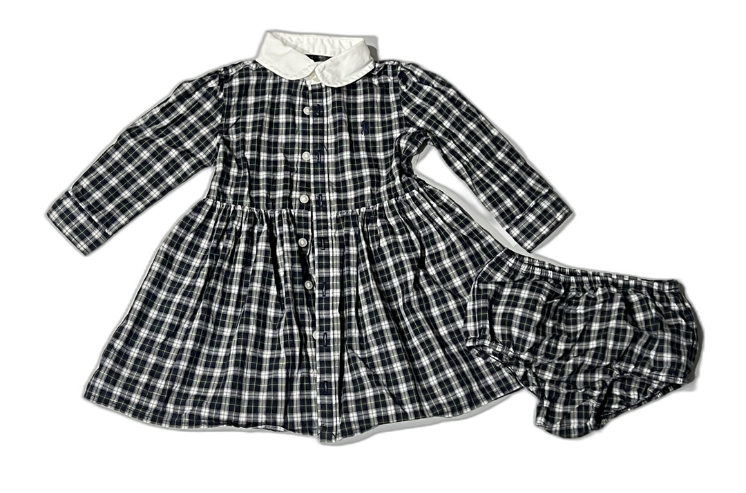 Ralph Lauren Dress + Bloomer - 6-9M
