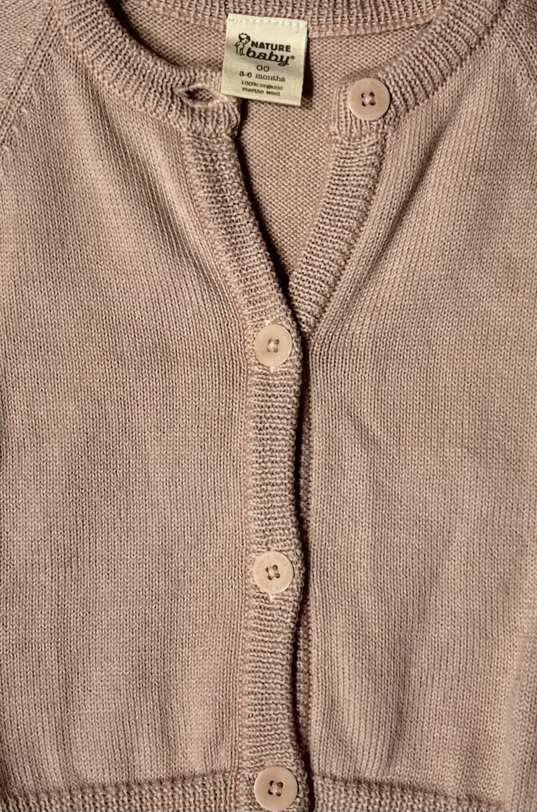 Nature Baby 100% Wool Cardigan - 3-6M