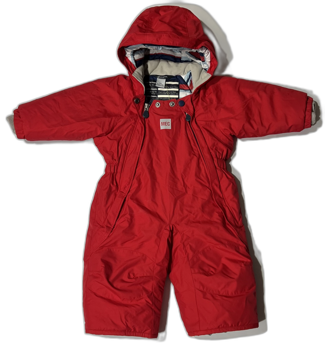 MEC Toaster Bunting Suit - 3-6M