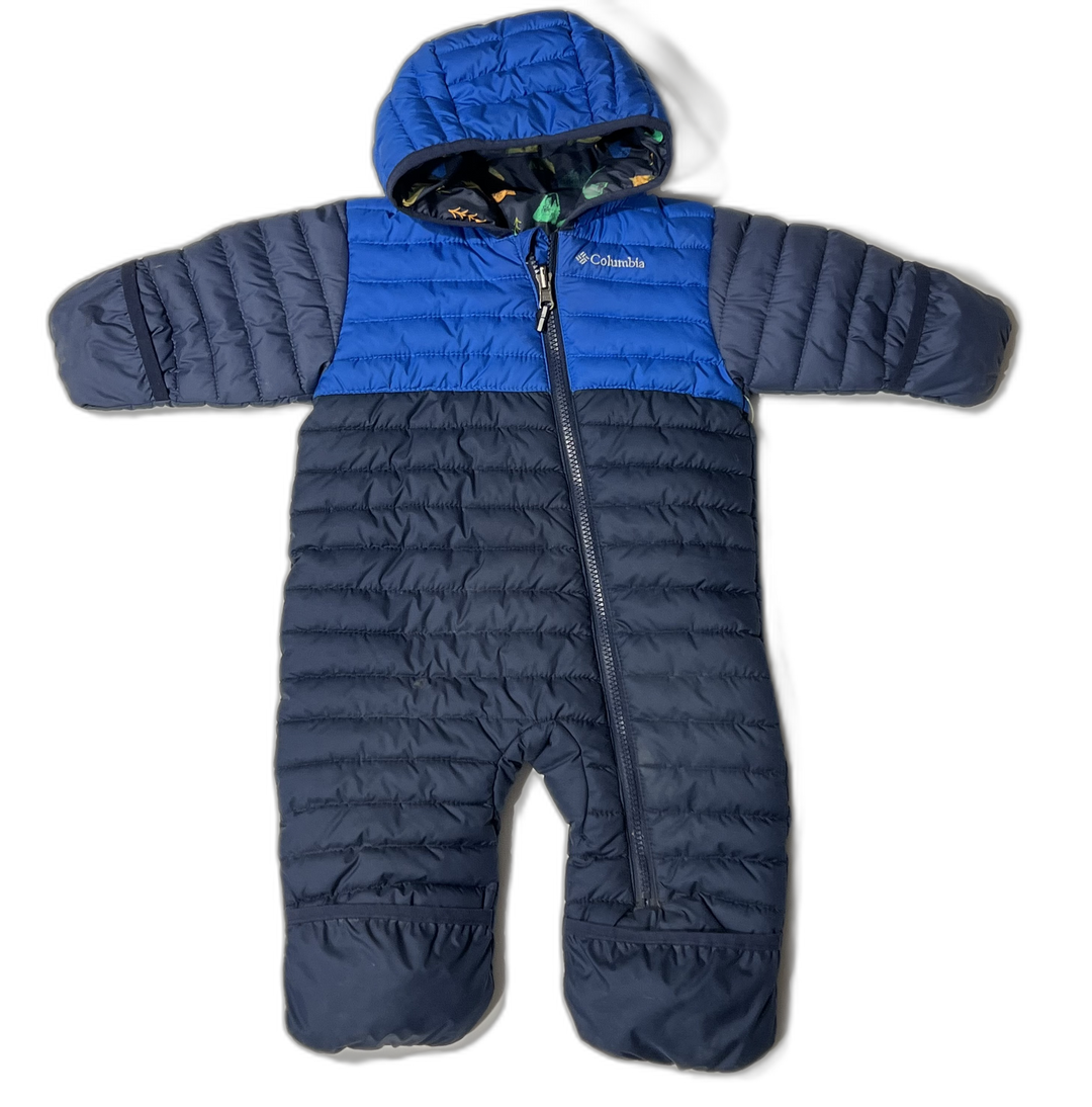 Columbia Reversible Bunting Suit - 3-6M