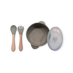 Load image into Gallery viewer, Bowl with lid + cutlery
