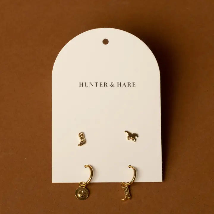 Sadie Western Earrings Set of 4