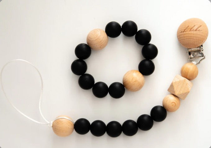 Addison Soother Clip & Teething Ring