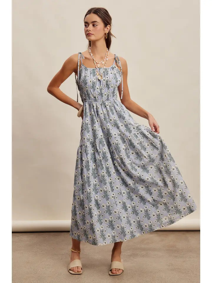 Bluebell Bloom Smocked Maxi Dress