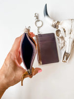 Load image into Gallery viewer, Cowhide Leather Keychain Wallet
