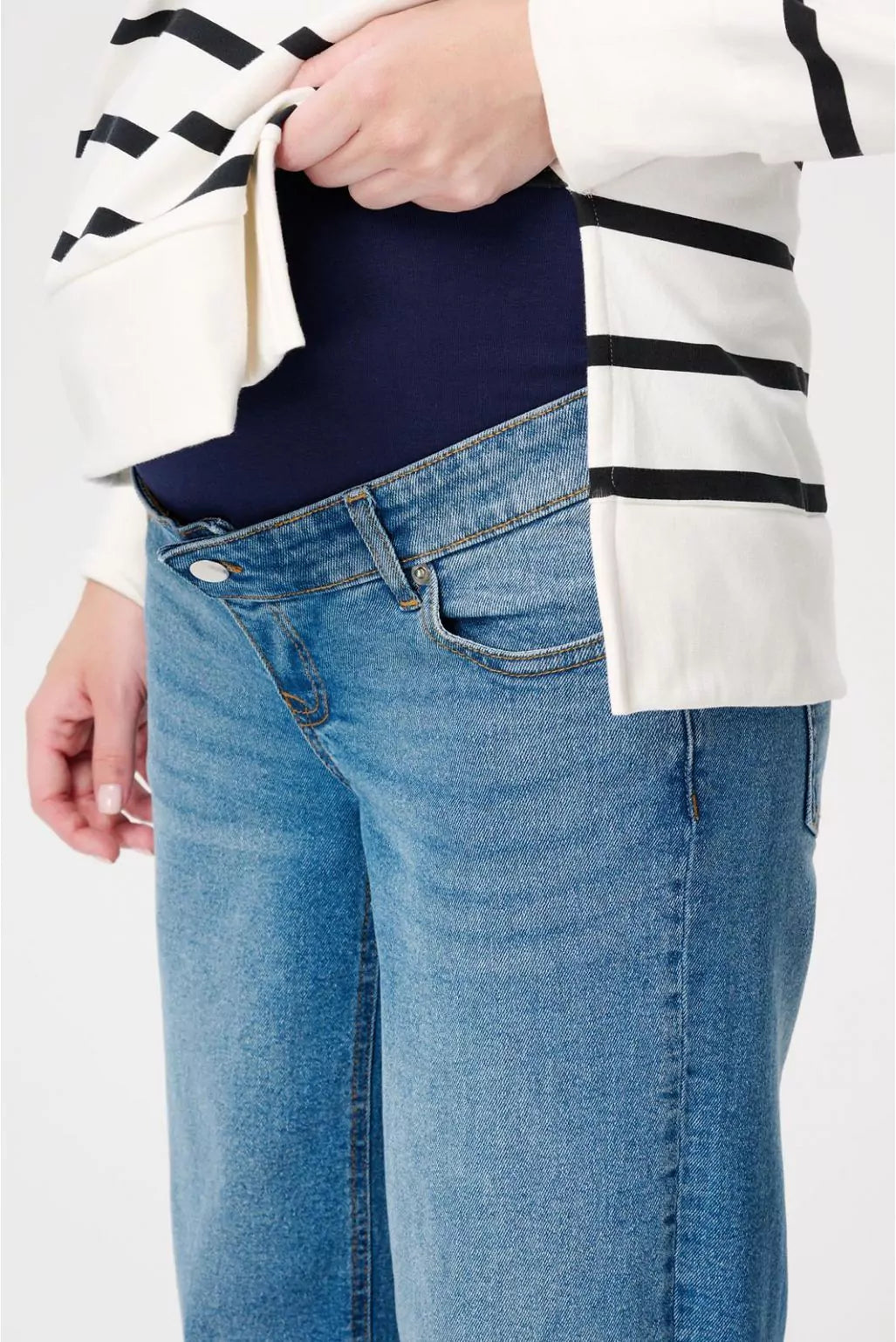 Wide Leg Lemi Jeans - Vintage Blue
