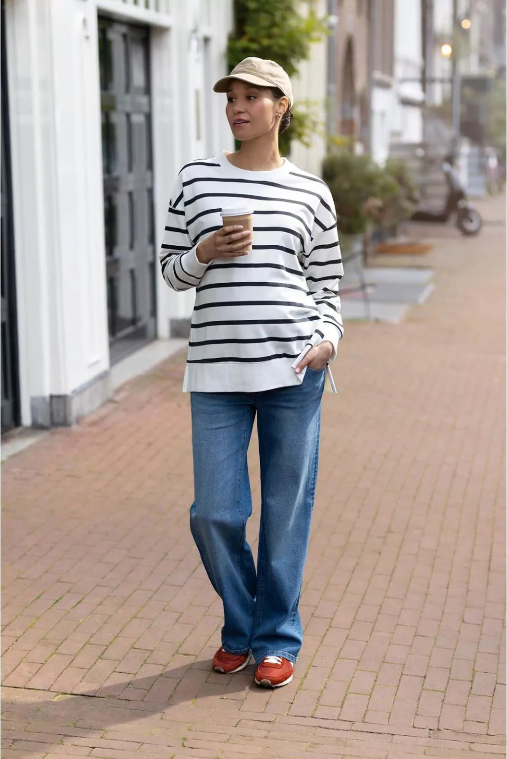 Wide Leg Lemi Jeans - Vintage Blue