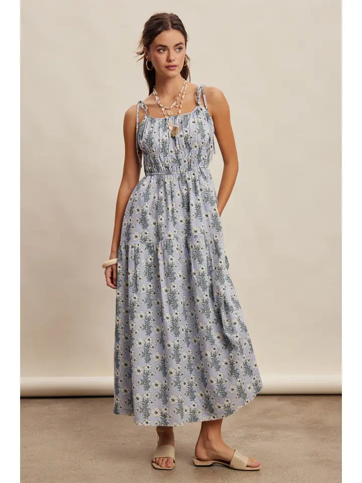 Bluebell Bloom Smocked Maxi Dress