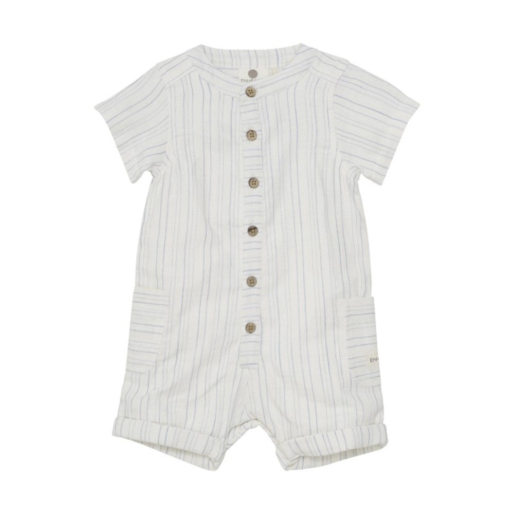 En Fant - Infant Boy Playsuit SS Stripe