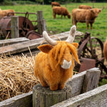 Load image into Gallery viewer, Felt Highland Cow Ornament
