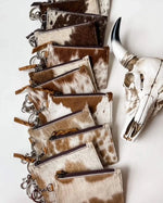 Load image into Gallery viewer, Cowhide Leather Keychain Wallet
