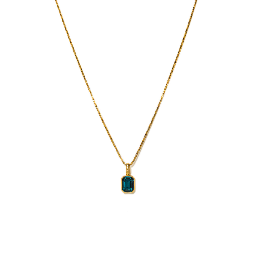 Waterproof Birthstone Necklace - DEC